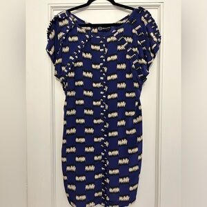 No 6. Silk Ikat Print Sheath Dress size 1